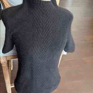 Cashmere Classiques Entier Black Cowl Neck Sweater